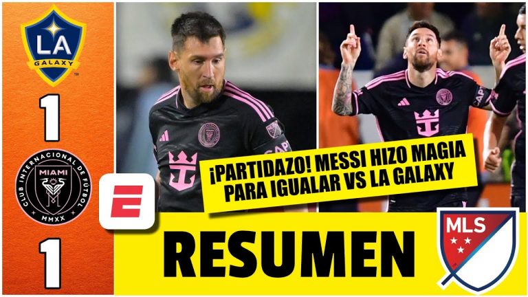 LIONEL MESSI se vistió de héroe y SALVÓ al INTER MIAMI. Rescató el empate 1-1 vs LA GALAXY | MLS